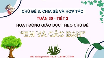 Giáo án powerpoint CĐ8 Tuần 30 | GA điện tử Hoạt động trải nghiệm 2 Cánh diều