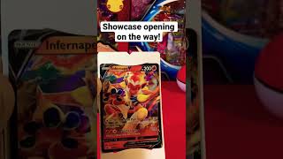 Infernape V showcase getting cracked! #pokemontcg #pokemon #teamrocket #boxopening #infernape