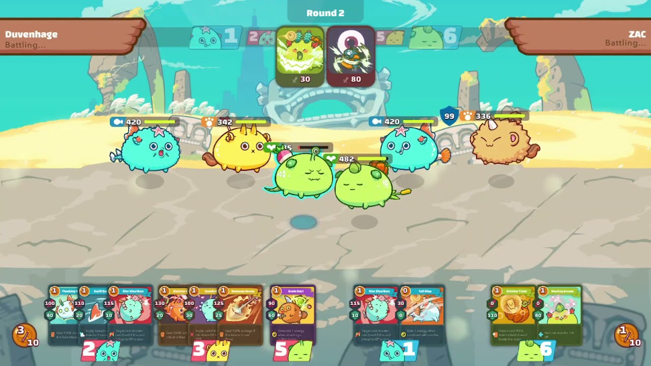 ABP Low MMR - Axie Infinity Arena Gameplay