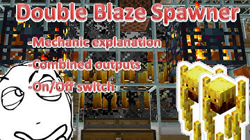 Minecraft Double Blaze Spawner Farm - XP, Blaze Rods, Combined Output with On/Off Switch