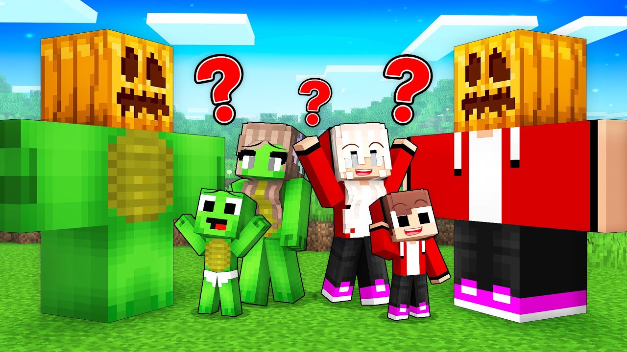 JJ and Mikey Became GOLEMS to Prank their Families in Minecraft - Maizen