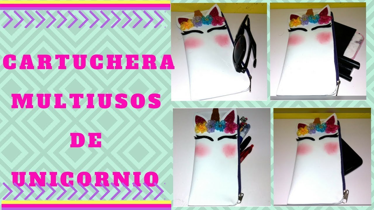 🌈🦄 DIY: Cuaderno y Estuche o Lapicera de Unicornio