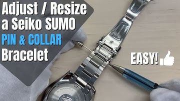 How to shorten Seiko Sumo or Monster pin and collar bracelet!