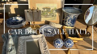 CAR BOOT SALE VLOG | Shop with me + MY BEST HAUL YET UNDER £30 |  Seaham Car Boot Sale