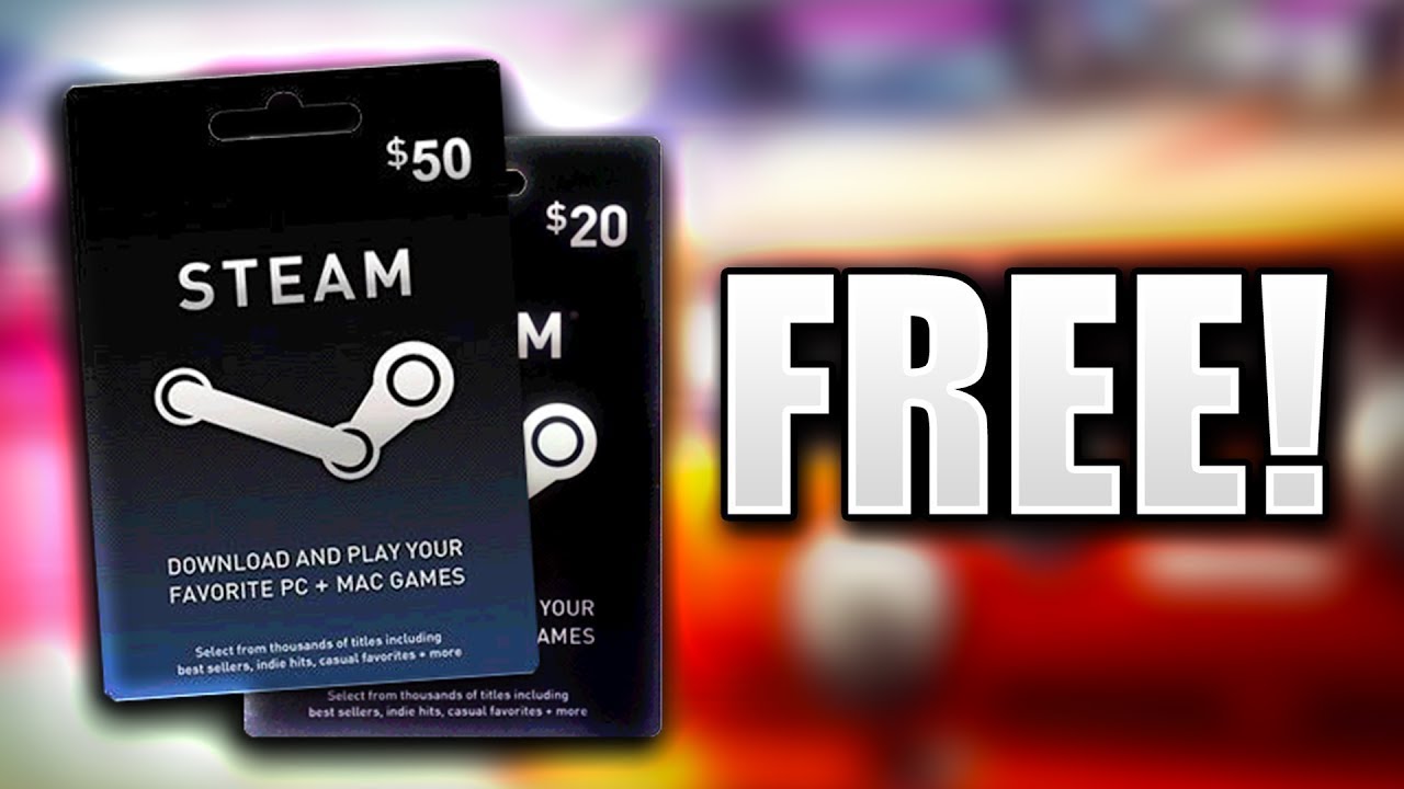 How To Get Free Steam Gift Cards! (1000 Legit) YouTube