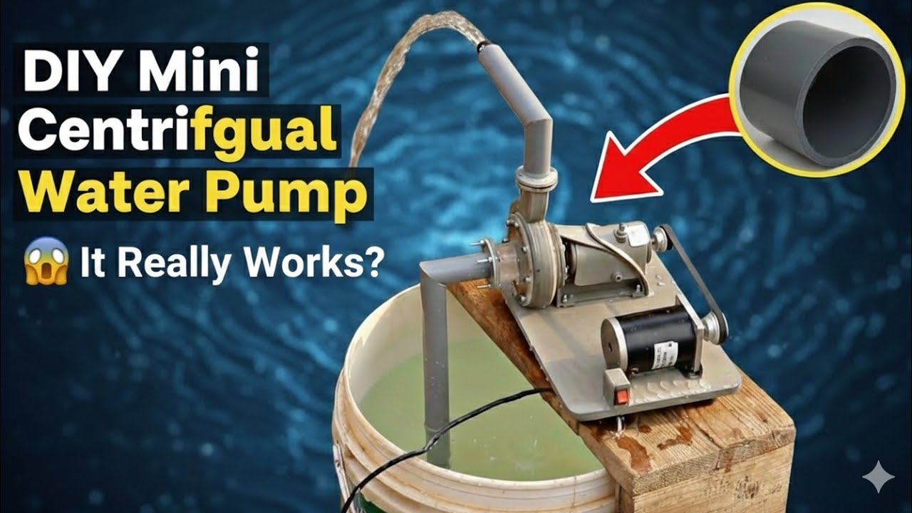 DIY Mini Centrifugal Water Pump with PVC Pipe | Simple Science Project