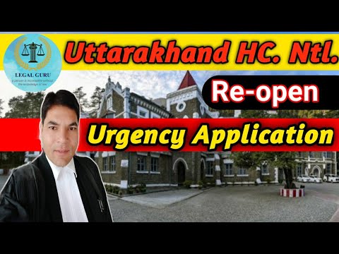 Urgency Application file for urgent hearing, अर्जेंसी अप्लिकेशन कर सकते हैं फाइल?