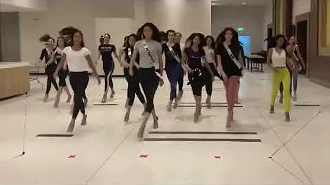 stan twitter: miss universe Thailand models walking to 'how you like that' by blackpink