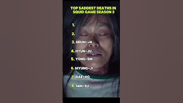 Thumbnail of Most saddest deaths in squid game season 3!!