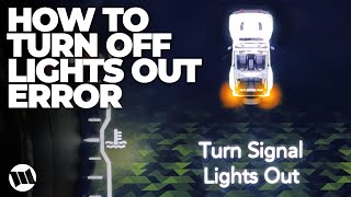 HOW TO Turn Off LIGHTS OUT Error on a Jeep JL Wrangler or JT Gladiator After Installing LED