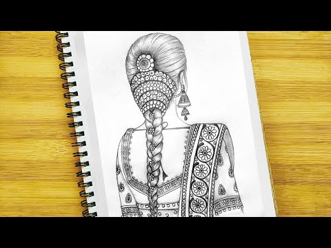 How to draw saree in 12 easy steps – I Draw Fashion