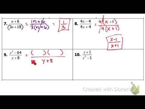 Simplifying Rational Expressions NOTES - YouTube