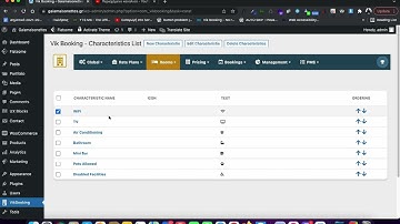 VikBooking  Add Characteristic