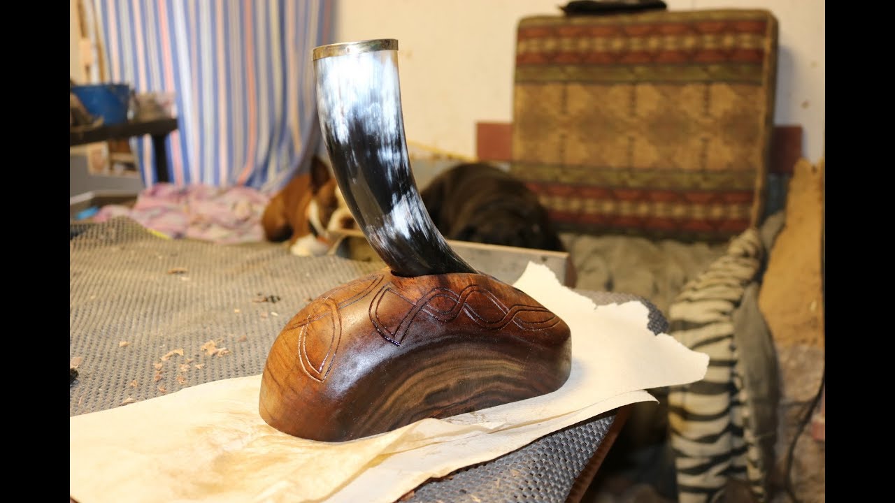 how to make a drinking horn stand how to make a drinking horn stand