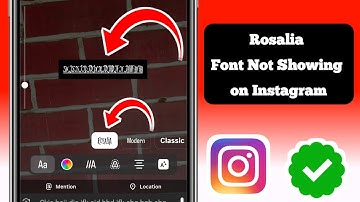 How to Fix Rosalia Font Not Showing on Instagram | Instagram New Font Update