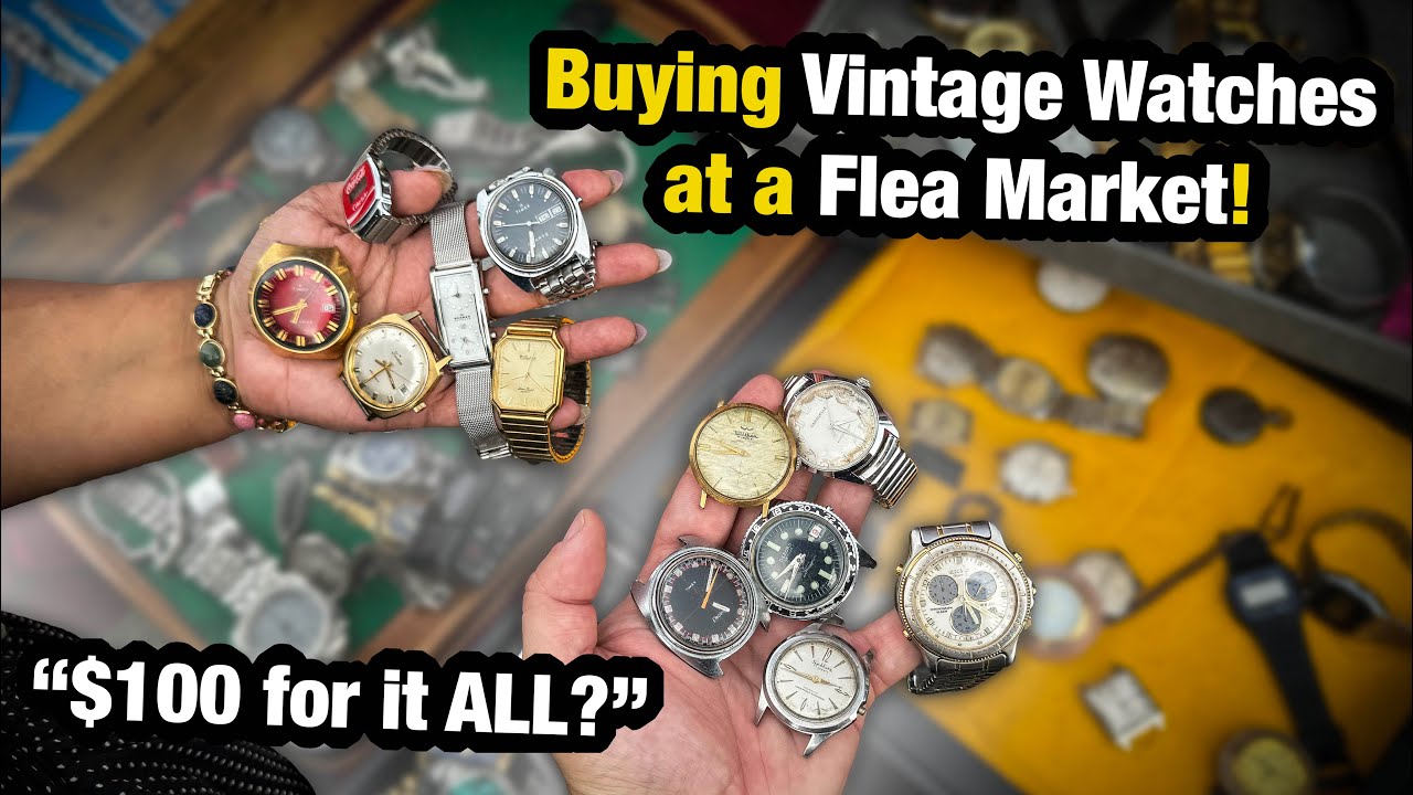 Vintage Watches EVERYWHERE at the Flea Market with Intense Negotiations! 🤯