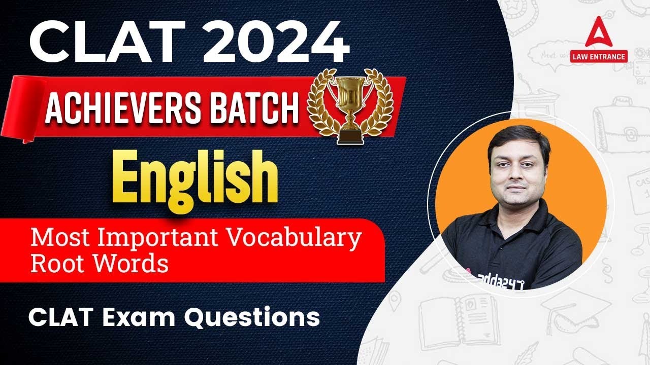 CLAT 2024 English Vocabulary Words CLAT 2024 Preparation YouTube Clat 2024 english vocabulary words clat 2024 preparation youtube
