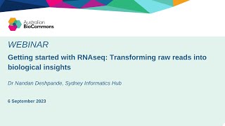Getting started with RNAseq: Transforming raw reads into biological insights