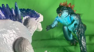 Godzilla vs Shimo epic stopmotion fight