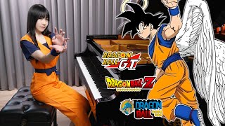 ฉีก. Akira Toriyama 🟠ดราก้อนบอลเปียโนผสมเนื้อเพลง🟠 Ru's Piano🐉