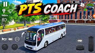 PTS COACH Gameplay 🚌 | Realistic Coach Driving Simulator in the Rain! screenshot 4