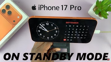 How To Turn On Standby Mode On iPhone 17 / 17 Pro