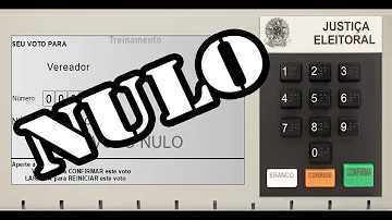 Como é o voto em branco?