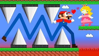 Мульт Super Mario But Something is WEIRD If Tall Mario Love Peach GM Animation