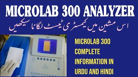 Microlab 300-analysator | Chemische analysator | Biochemische analysator