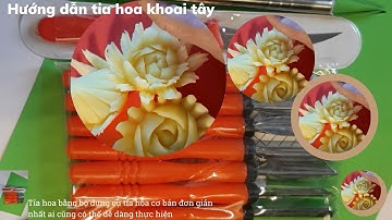 Hướng dẫn tỉa hoa từ khoai tây dễ dàng nhất cho chị em nội trợ bếp @mebaohan.official