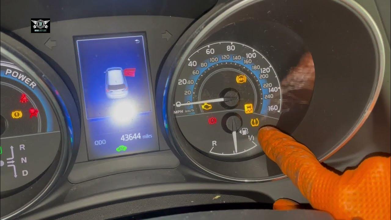 Toyota Auris 2016 Tyre pressure monitor system reset TPMS YouTube