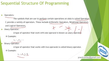 Operators In C Programming tutorial 9