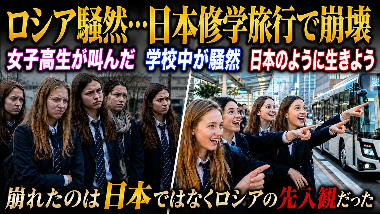 「私たちも日本のように生きよう!」日本修学旅行から戻ったロシアの女子高生たちが突然叫んだ…学校中が騒然となった理由【海外の反応】