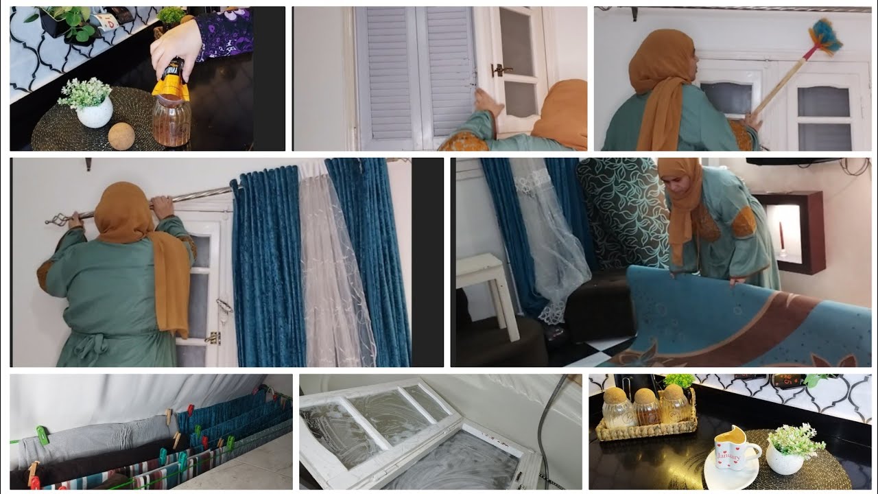 روتين بدأت اشيل البيت من مكانه عشان احس بالشتا والدفء🧺🧹تنظفات الشتا💥