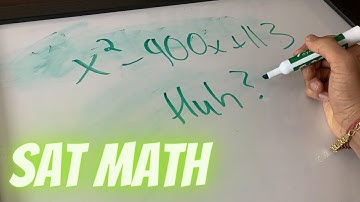 SAT Math INSANE DISCRIMINANT TRICK!