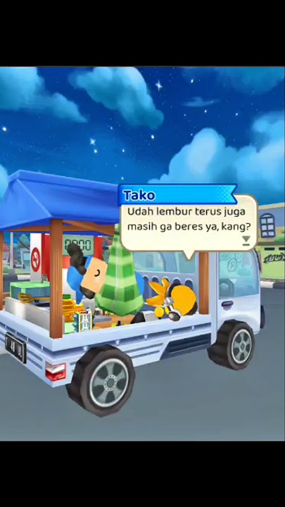 Obrolan malam hari seorang pedagang Tahu Bulat bersama... apa ini yg kuning-kuning. 🫠