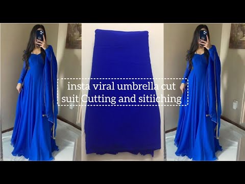 Umbrella gown with belt & cotton inner – Label Reet Rang