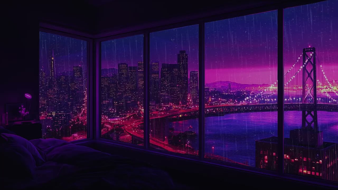City Rain After Dark 🌙 Soft Rain Sounds for Deep Sleep, Relaxation & Stress Relief