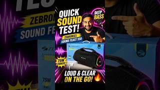 😱 DEEP BASS + LOUD SOUND 🤯 Zebronics Sound Feast 550 Quick Test 🔊🔥