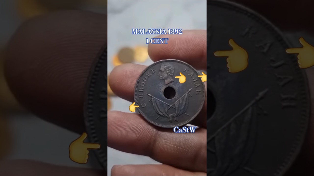 COIN COLLECTING: MALAYSIA SARAWAK 1892 1 CENT 
