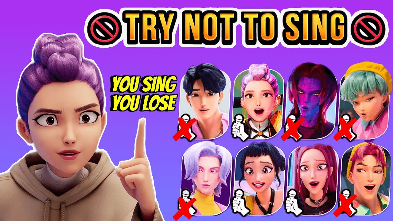 TRY NOT TO SING AND DANCE ~ Guess KPop Demon Hunters Character by Song ~ Soda Pop, Your Idol, Golden