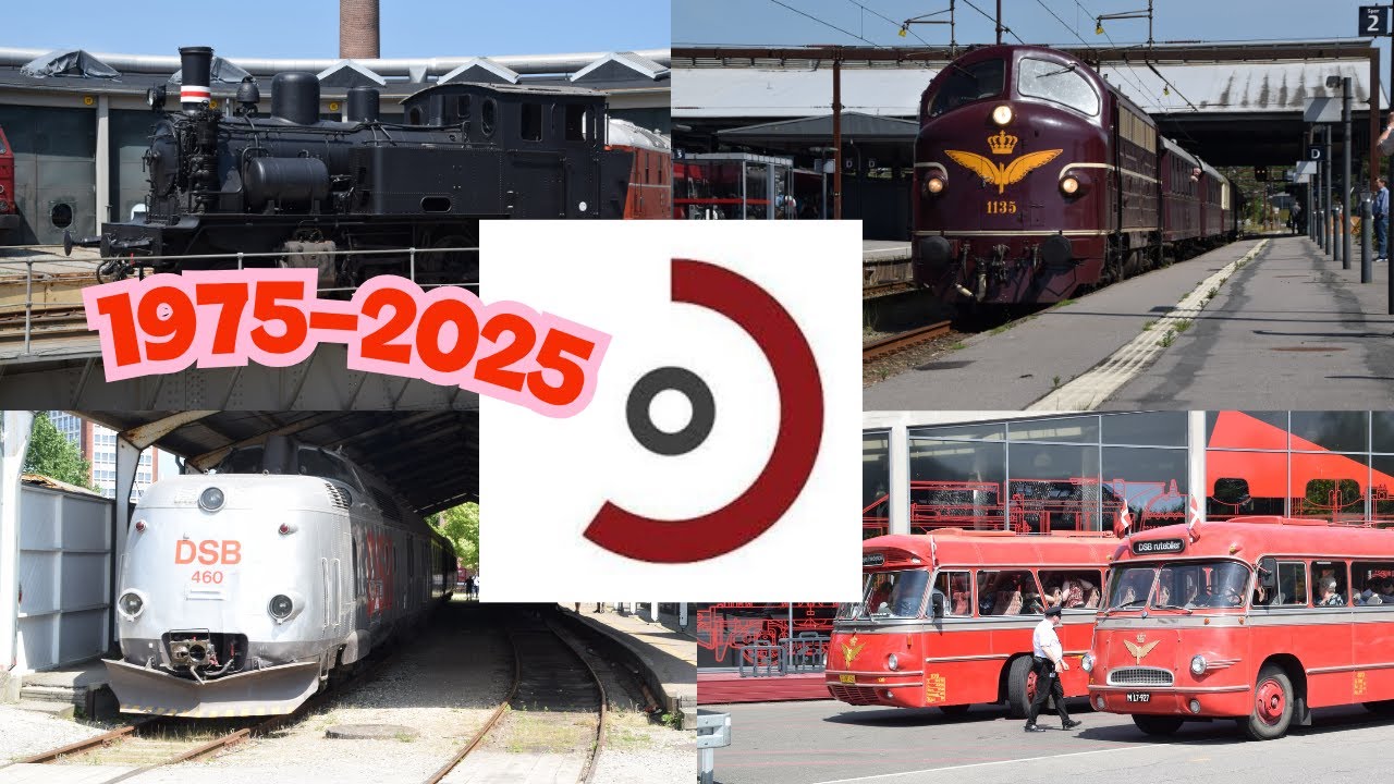 Danmarks Jernbanemuseum 50 år. Jubilæumsweekend 14. og 15. juni 2025