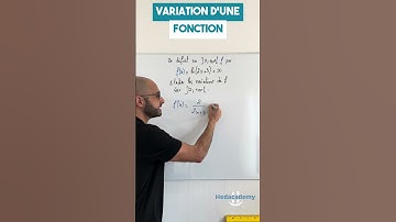 1 MINUTE = 1 BAC QUESTION - Functional variations