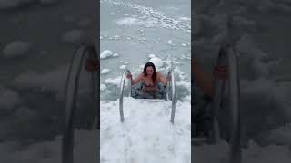 Winter Swimming In Ice Hole Asrm