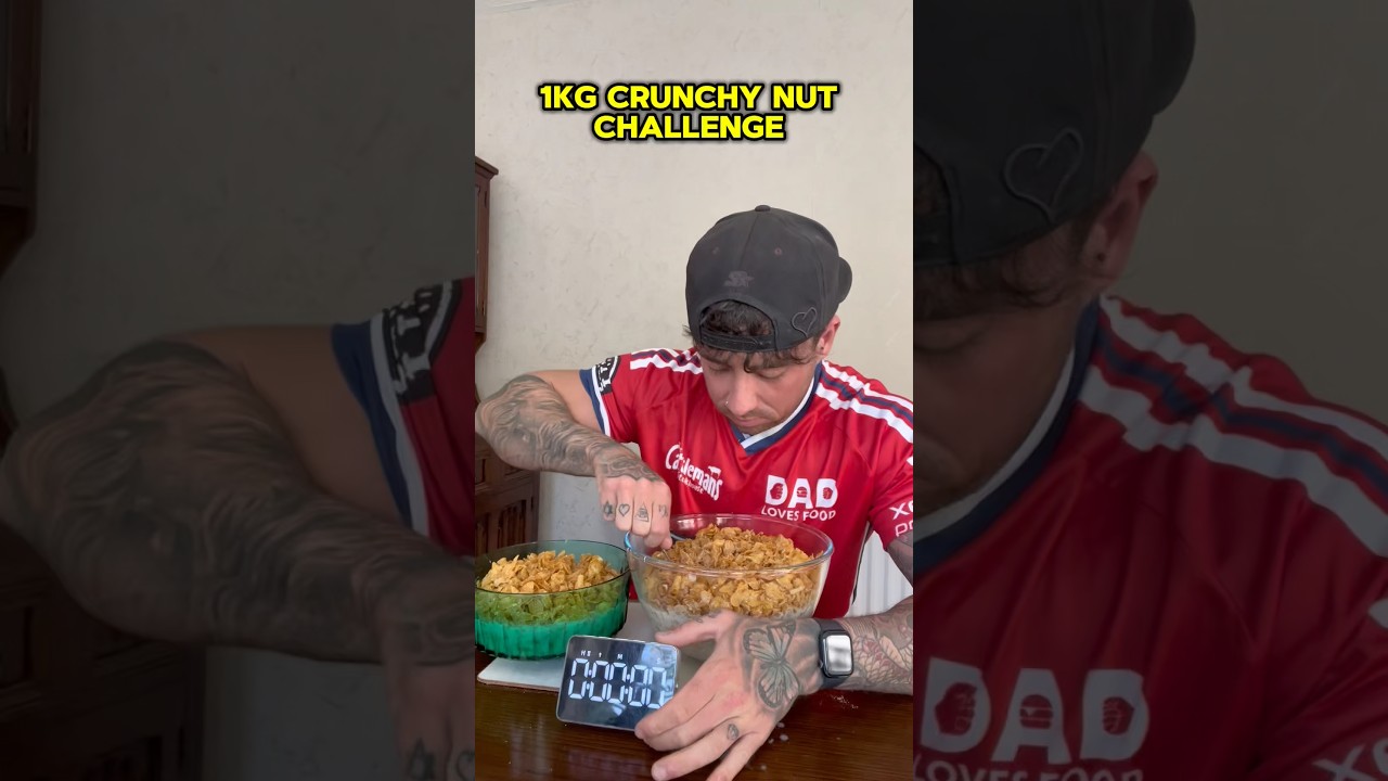 1kg crunchy nut challenge #foodchallenge #food #challenge #eating #shorts #fyp #fypシ #cereal