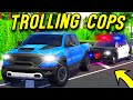 Roblox roleplay  trolling cops with 1000hp ram trx