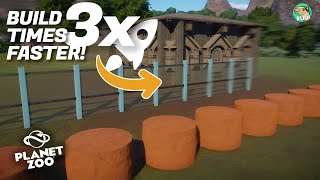 Build 3x Times FASTER in Planet Zoo! Efficiency Tutorial