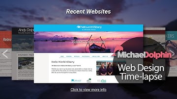 Time-lapse: Designing a Website Portfolio ~ Michael Dolphin Web