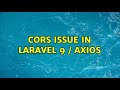 Cors Issue In Laravel 9 / Axios