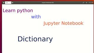 Lesson-19 Dictionaries in Python